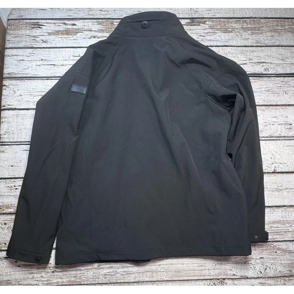Tumi Black Soft Shell Fleece Lined Jacket Men's Large‎